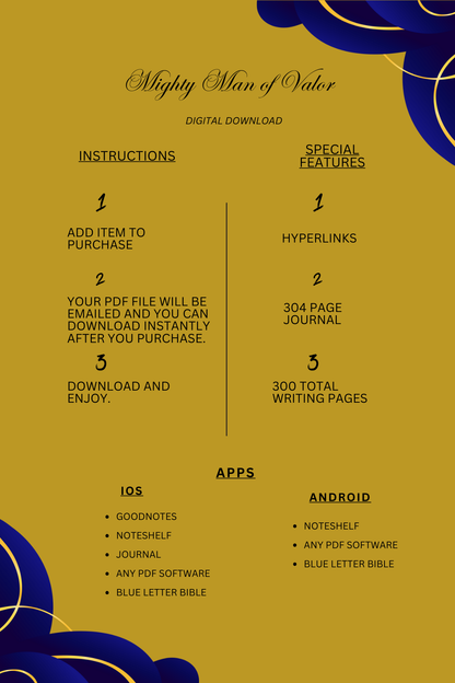 Mighty Man of Valor - Digital Prayer Journal