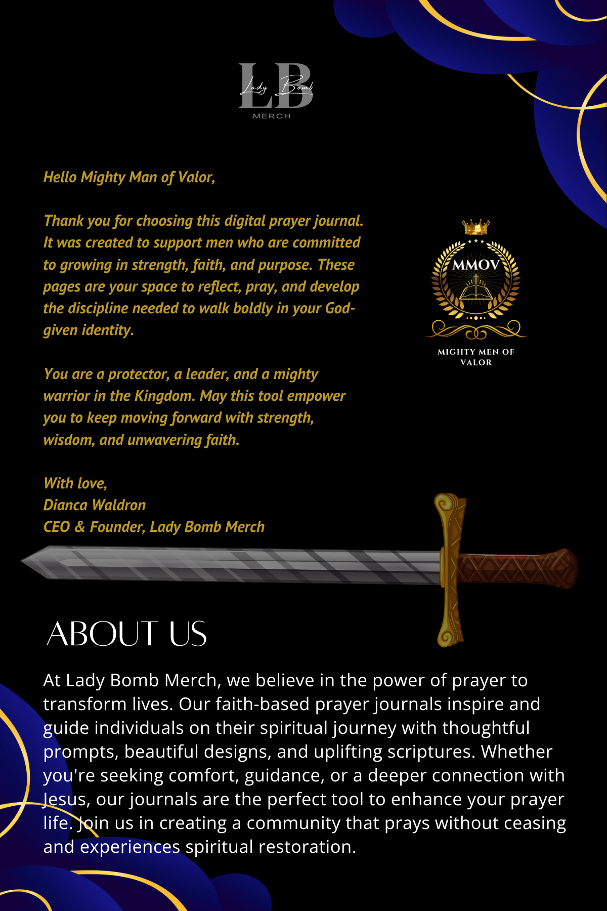 Mighty Man of Valor - Digital Prayer Journal