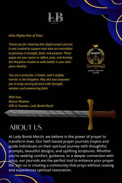 Mighty Man of Valor - Digital Prayer Journal