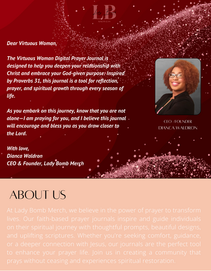 Virtuous Woman - Digital Prayer Journal
