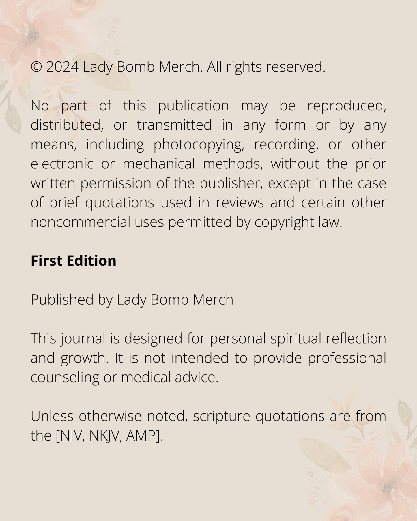 Seasons - Digital Prayer Journal