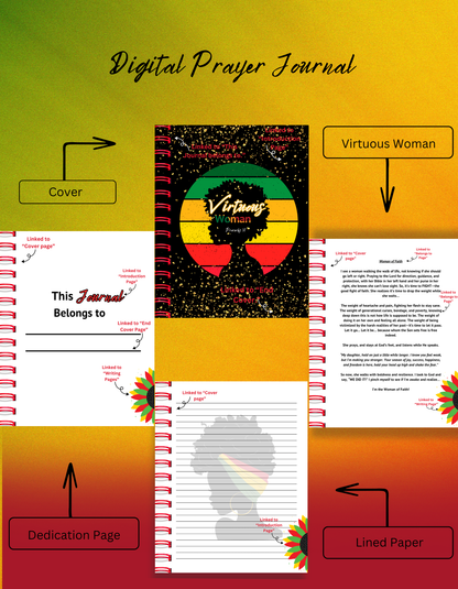 Virtuous Woman - Digital Prayer Journal ( Black History)