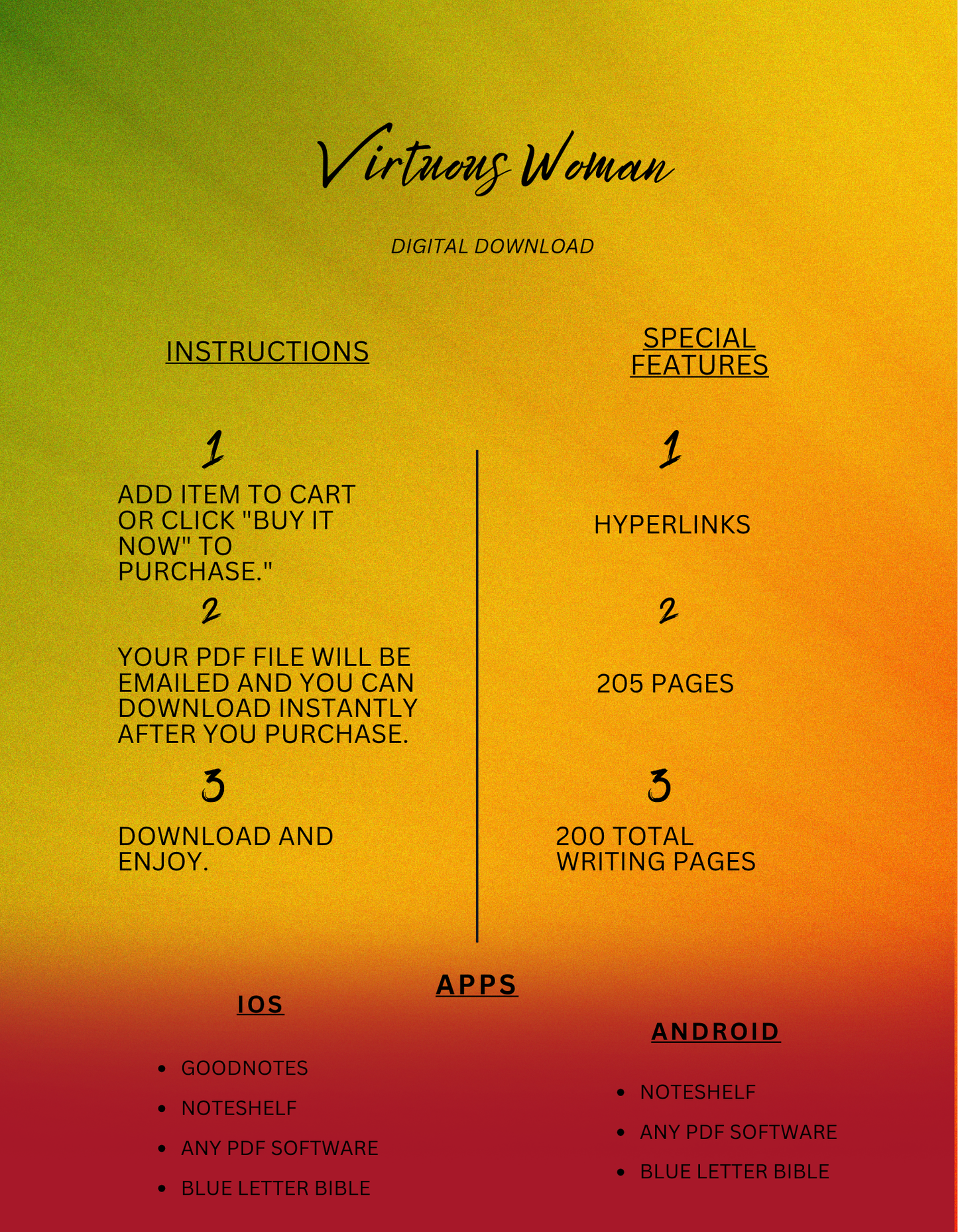 Virtuous Woman - Digital Prayer Journal ( Black History)
