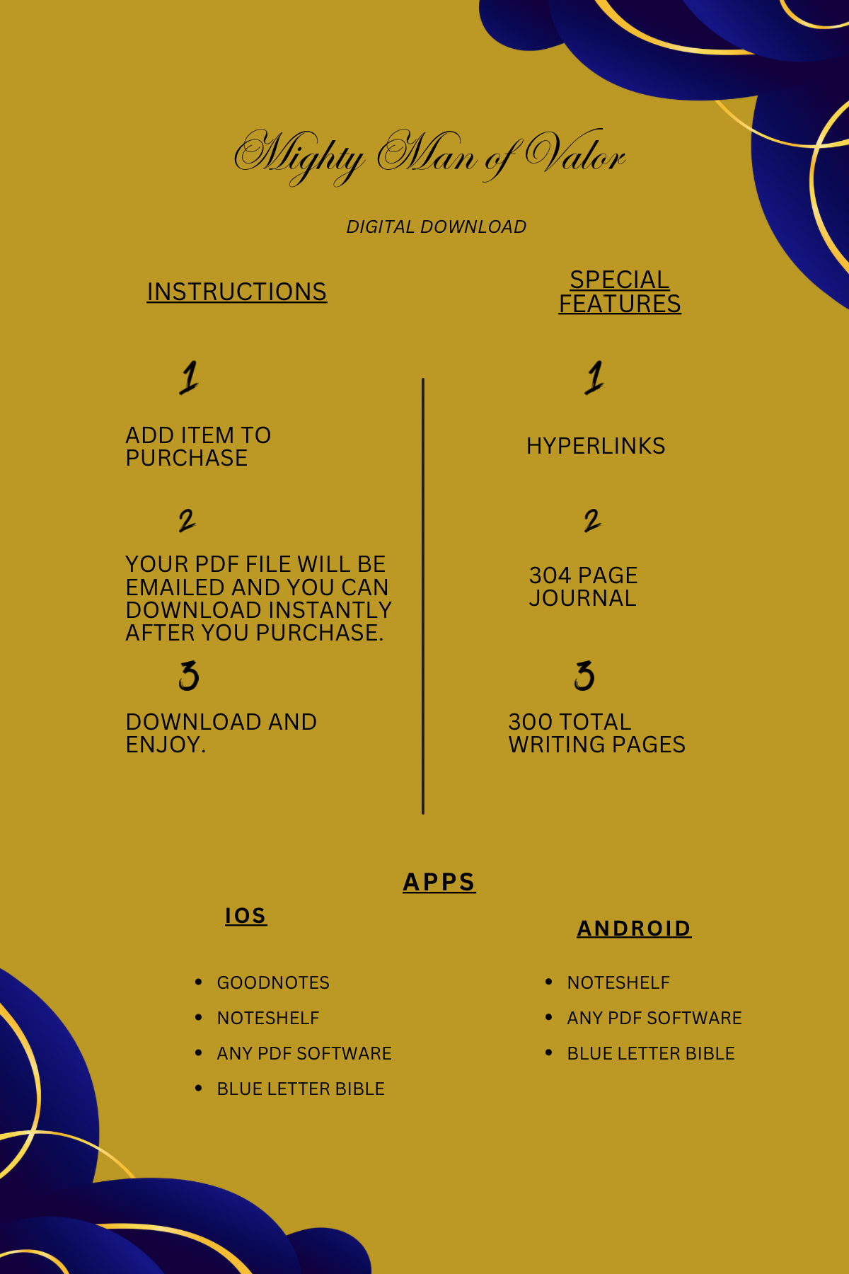 Mighty Man of Valor - Digital Prayer Journal